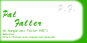 pal faller business card